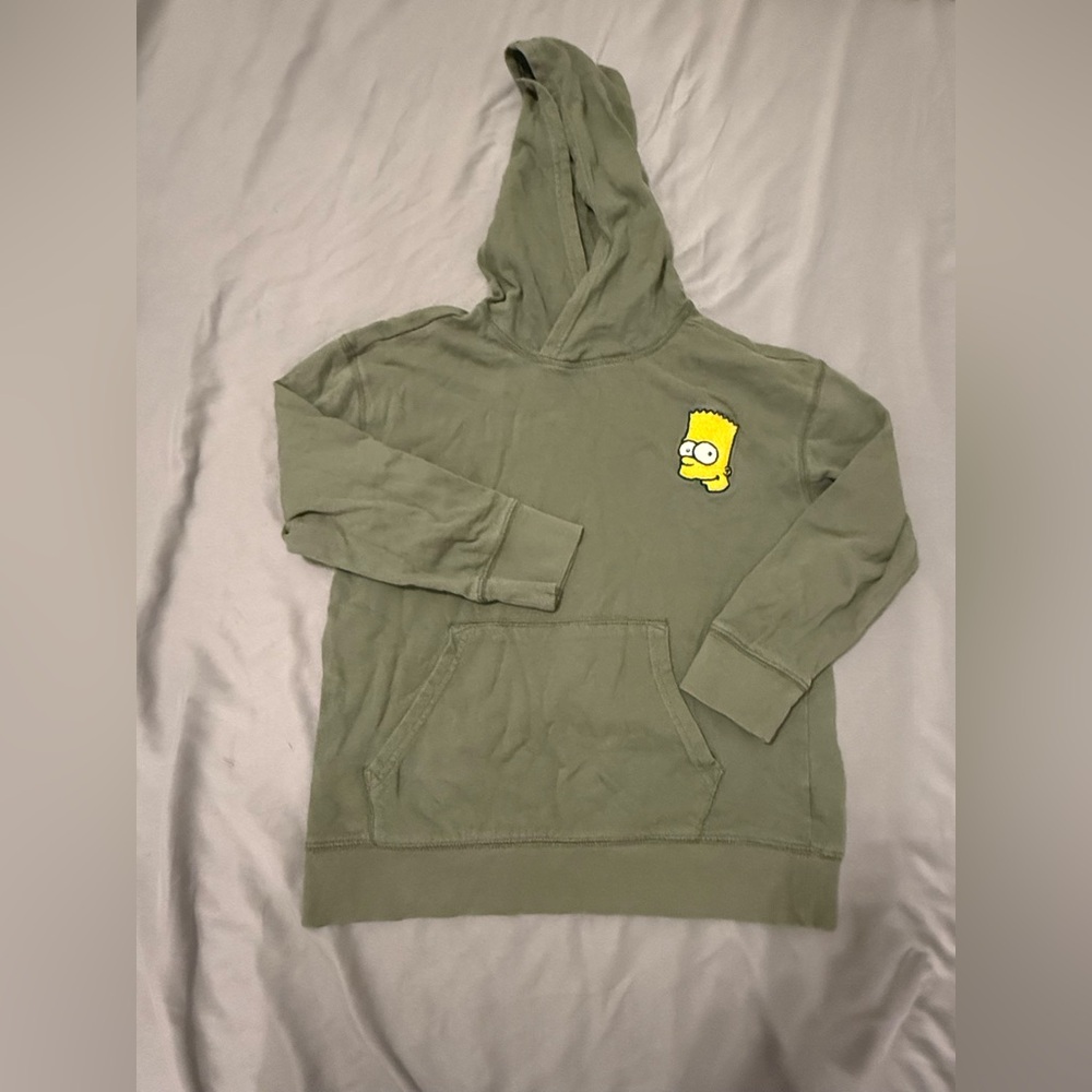 {OLD NAVY X POPSUGAR} Bart Simpson Green Hoodie